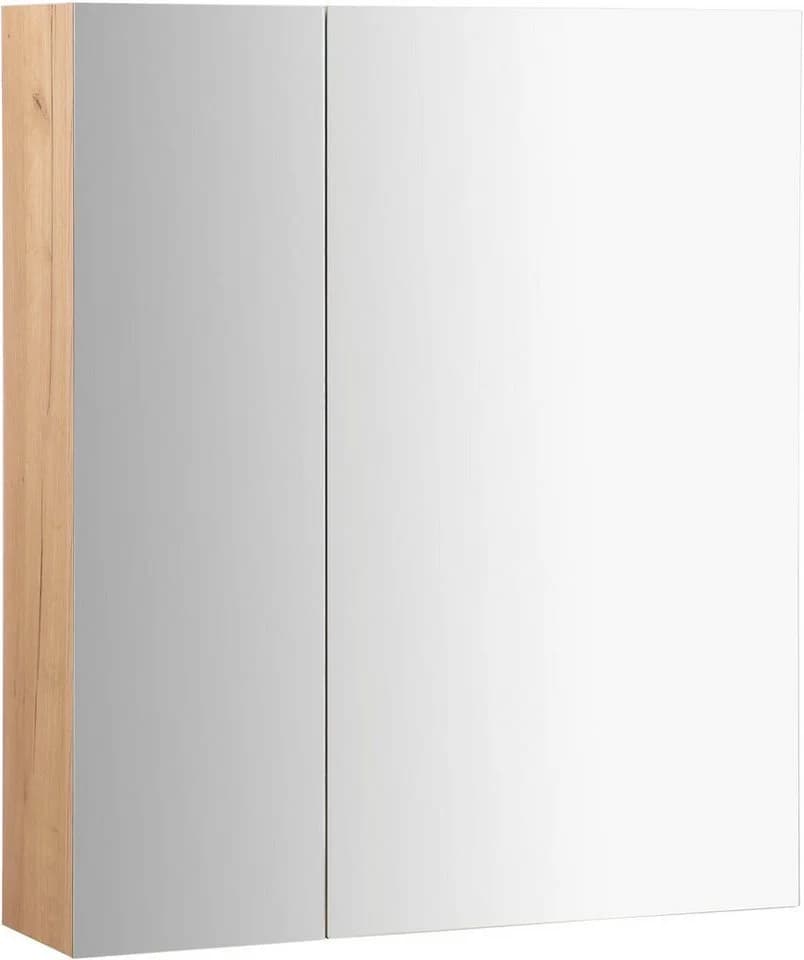 WELLTIME Spiegelschrank Lund Silber Natur 2 Türen - Bild 2