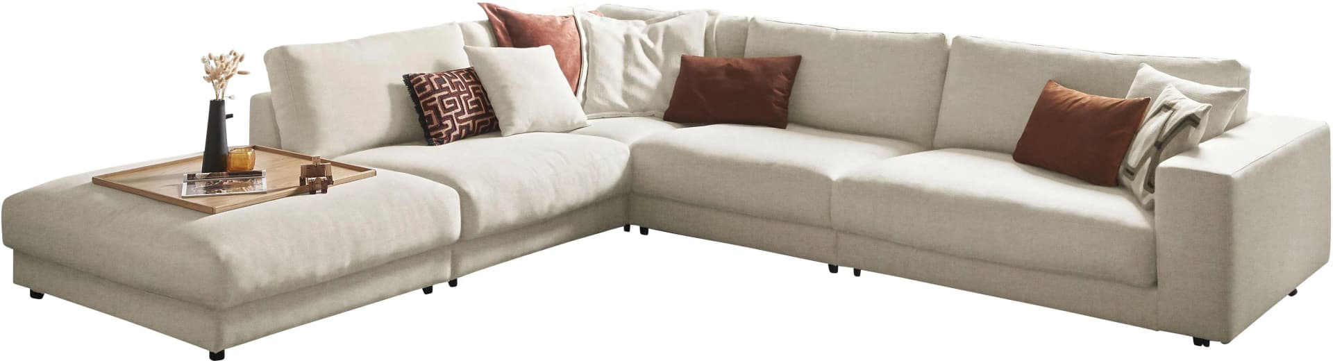 Candy Ecksofa 3C Enisa II Beige L-Form