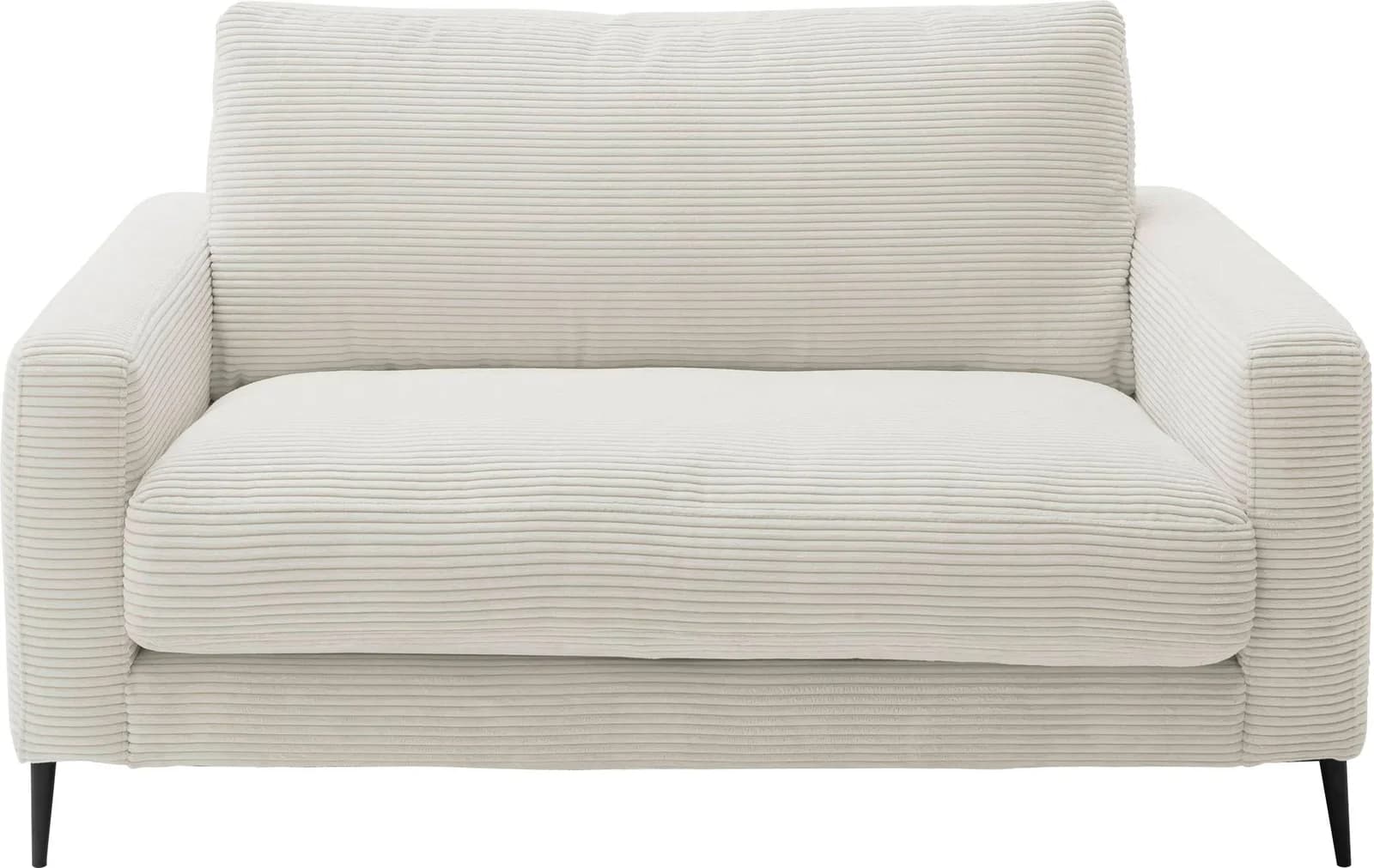 HOME AFFAIRE Downtown 1,5-Sitzer Sofa Grau Cord