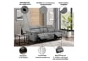 OTTO HOME LUND 3-Sitzer Sofa Schwarz mit Relaxfunktion Bild 3