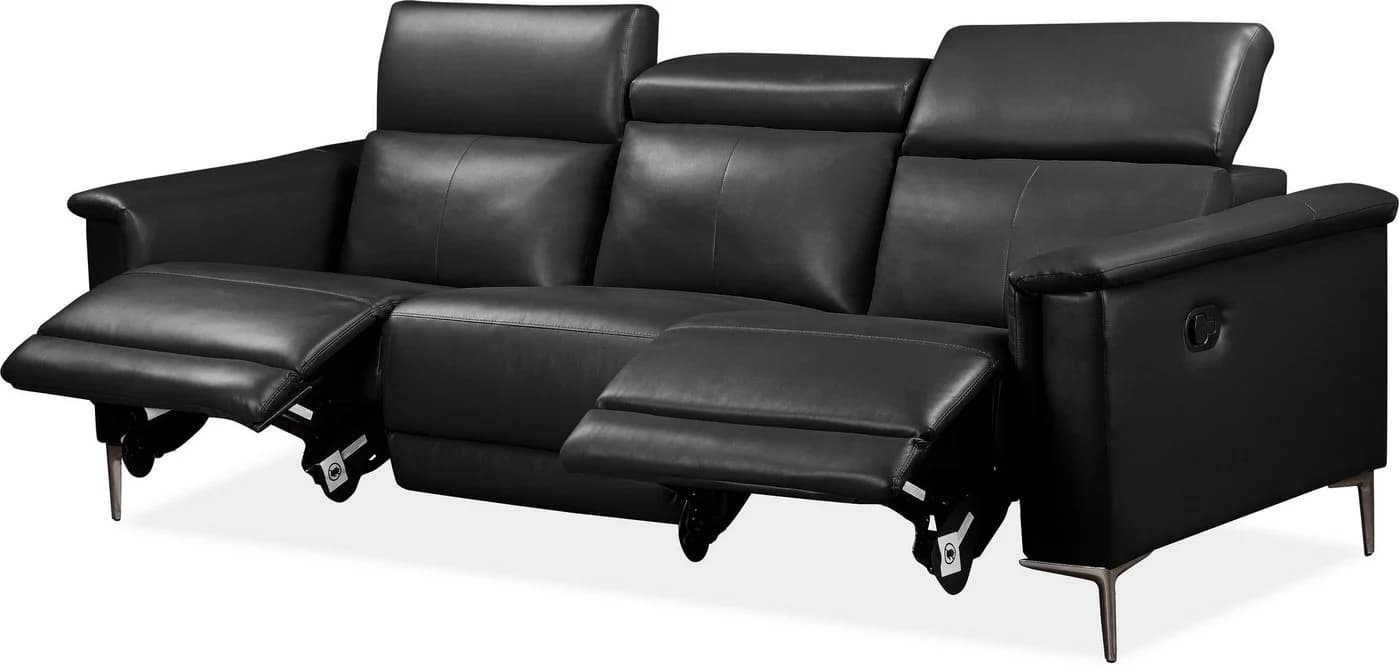 OTTO HOME LUND 3-Sitzer Sofa Schwarz mit Relaxfunktion - Bild 5
