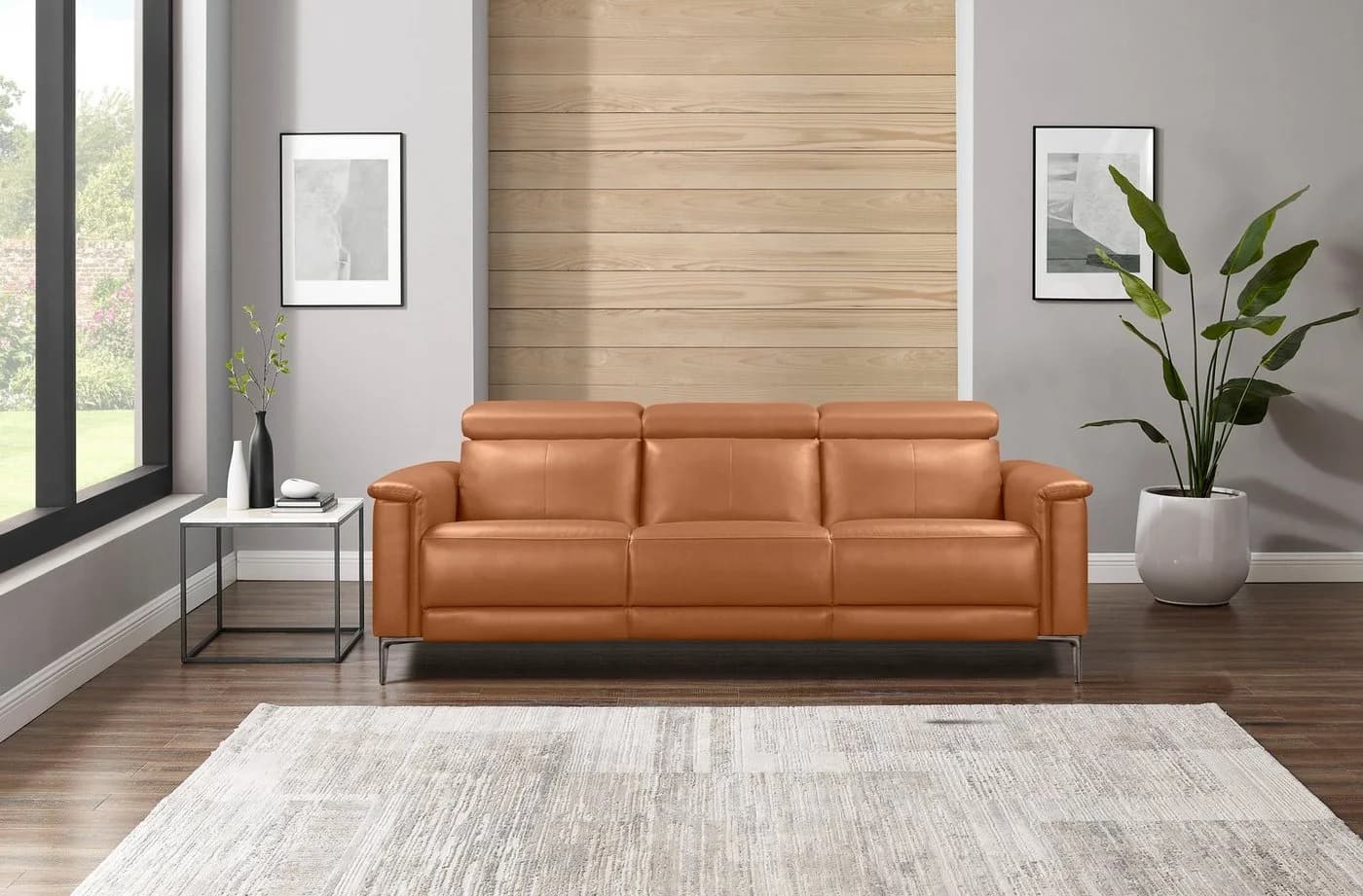 OTTO HOME 3-Sitzer Sofa mit Relaxfunktion Cognac - Bild 2