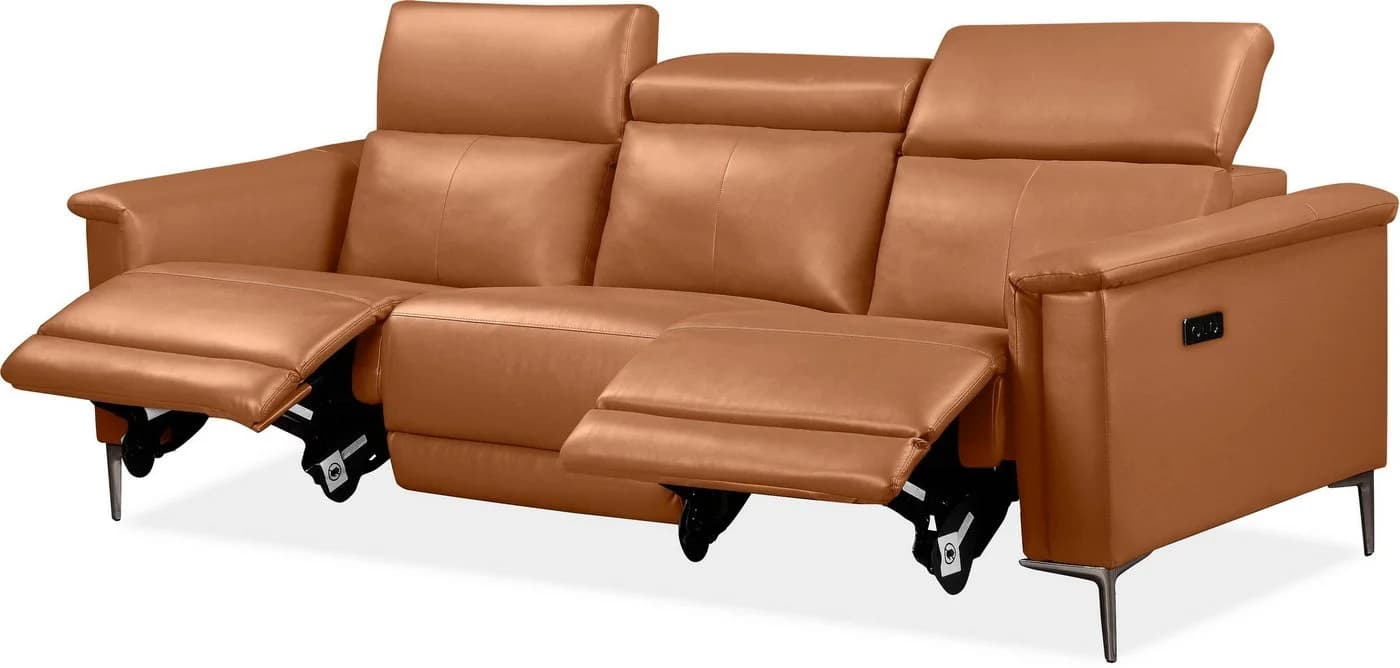 OTTO HOME 3-Sitzer Sofa mit Relaxfunktion Cognac - Bild 5