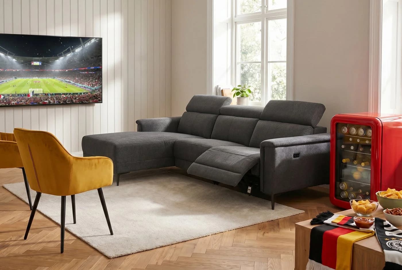 OTTO HOME Ecksofa LUND L-Form Relaxfunktion Anthrazit - Bild 2