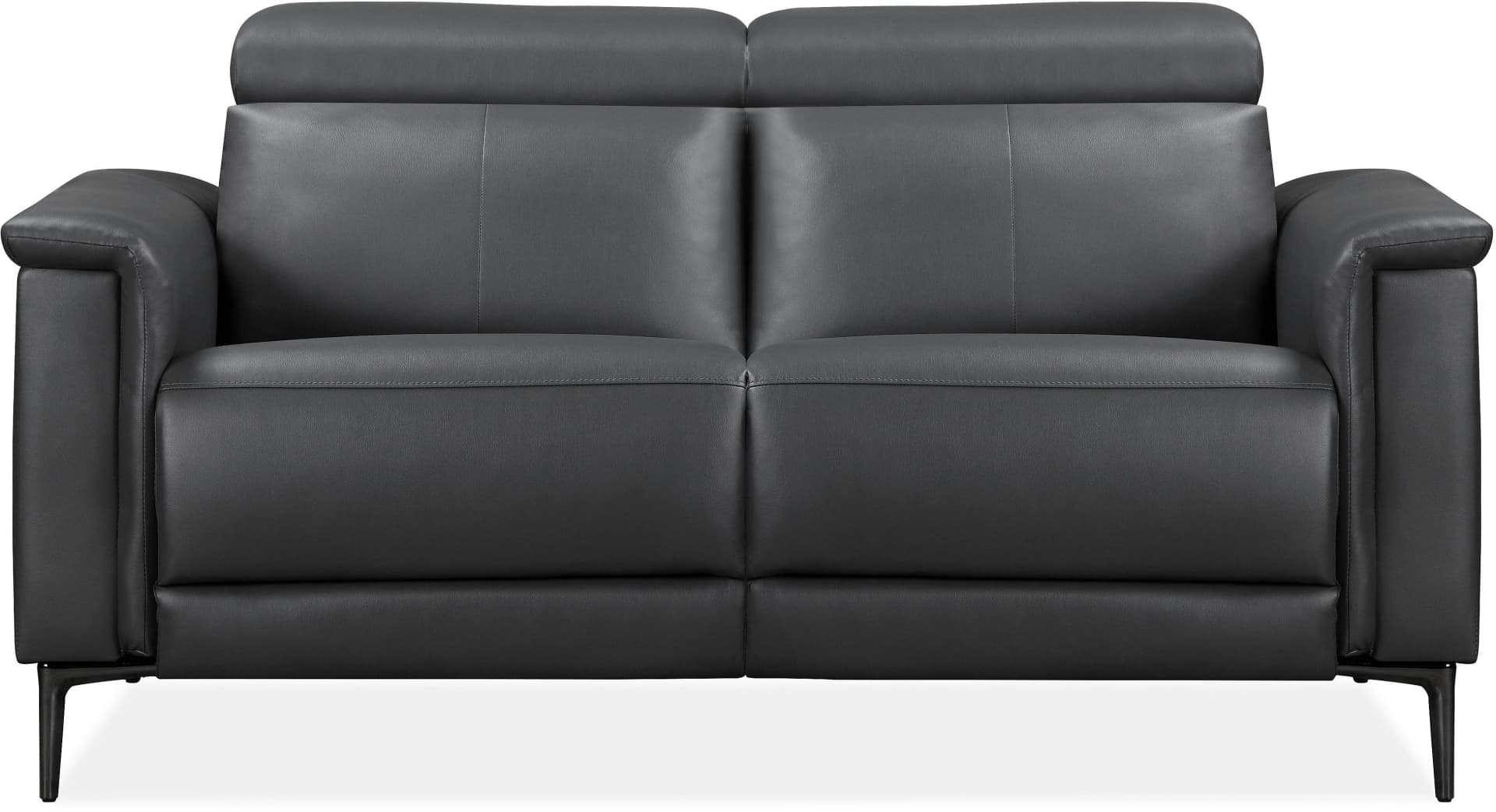 OTTO HOME Lund 2-Sitzer Sofa Grau Elektrische Relaxfunktion Kunstleder