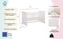 Babybett OTTO HOME Aimo Landhausstil Weiß Massivholz Bild 3