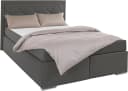 Boxbett HOME AFFAIRE Alfie Anthrazit Samtvelours mit Topper Bild 1