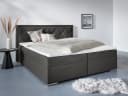 Boxbett HOME AFFAIRE Alfie Anthrazit Samtvelours mit Topper Bild 2