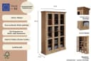 OTTO HOME Vitrine Melissa Massivholz Kiefer Beige Glastüren Bild 3