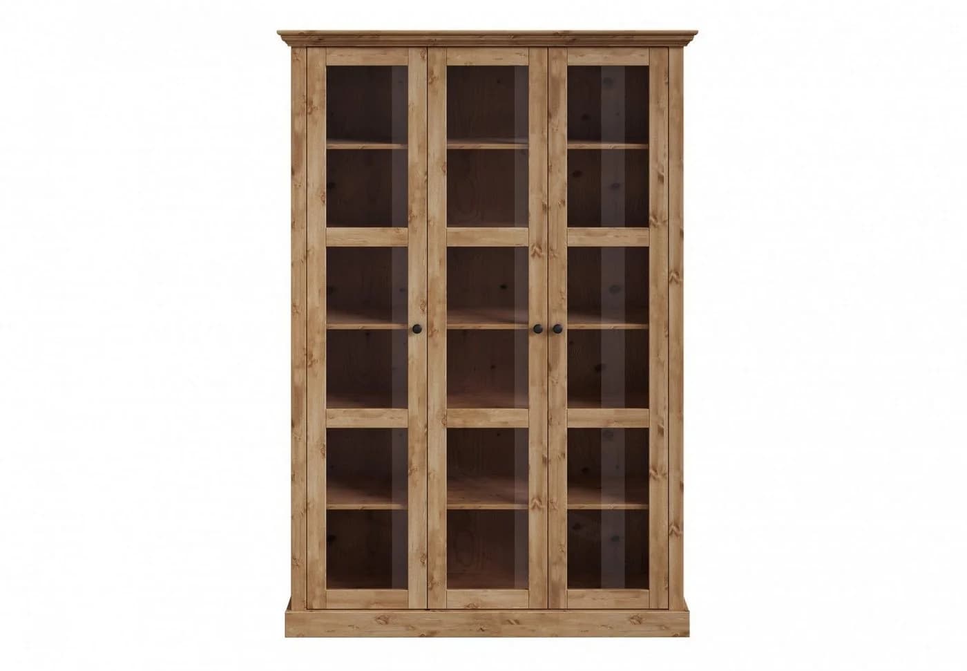 OTTO HOME Vitrine Melissa Massivholz Kiefer Beige Glastüren - Bild 4