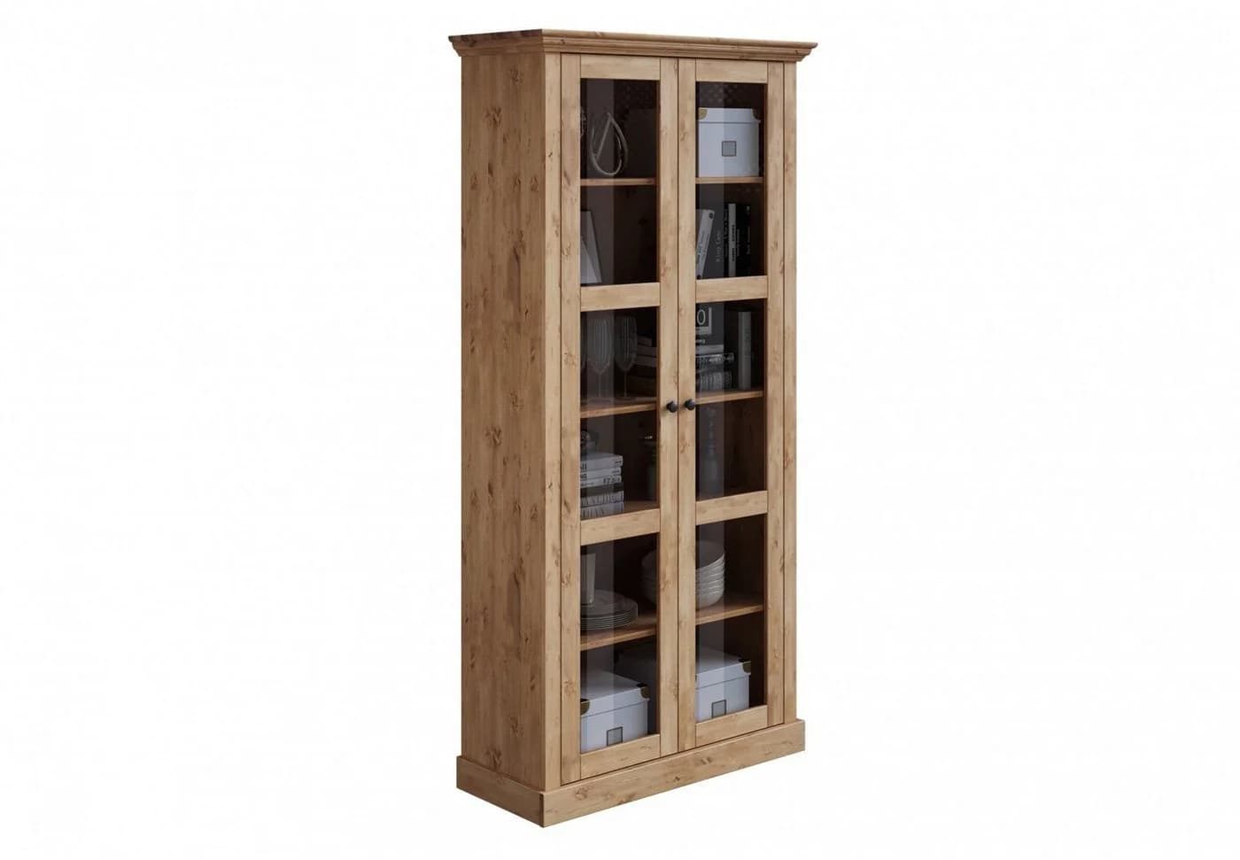 Vitrine HOME AFFAIRE "Meliss" Massivholz Kiefer - Bild 2