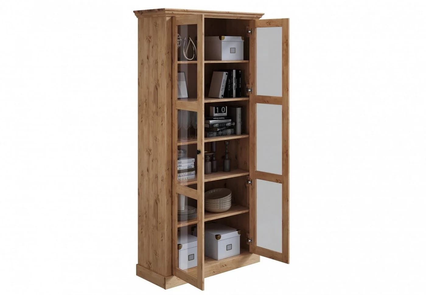 Vitrine HOME AFFAIRE "Meliss" Massivholz Kiefer - Bild 5