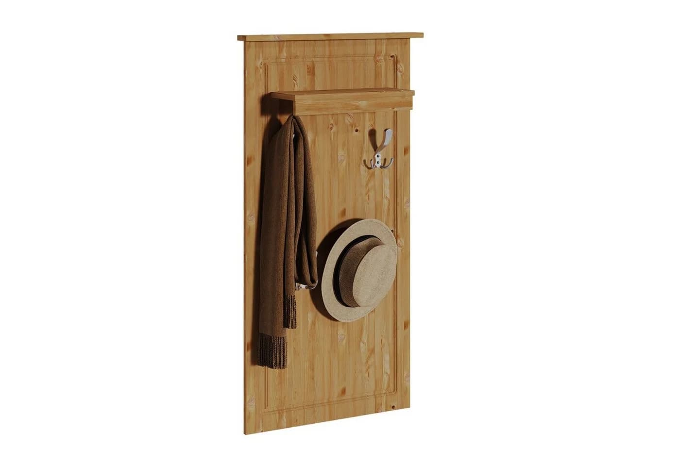 OTTO HOME Garderobenpaneel Lukas Massivholz Kiefer Beige - Bild 4