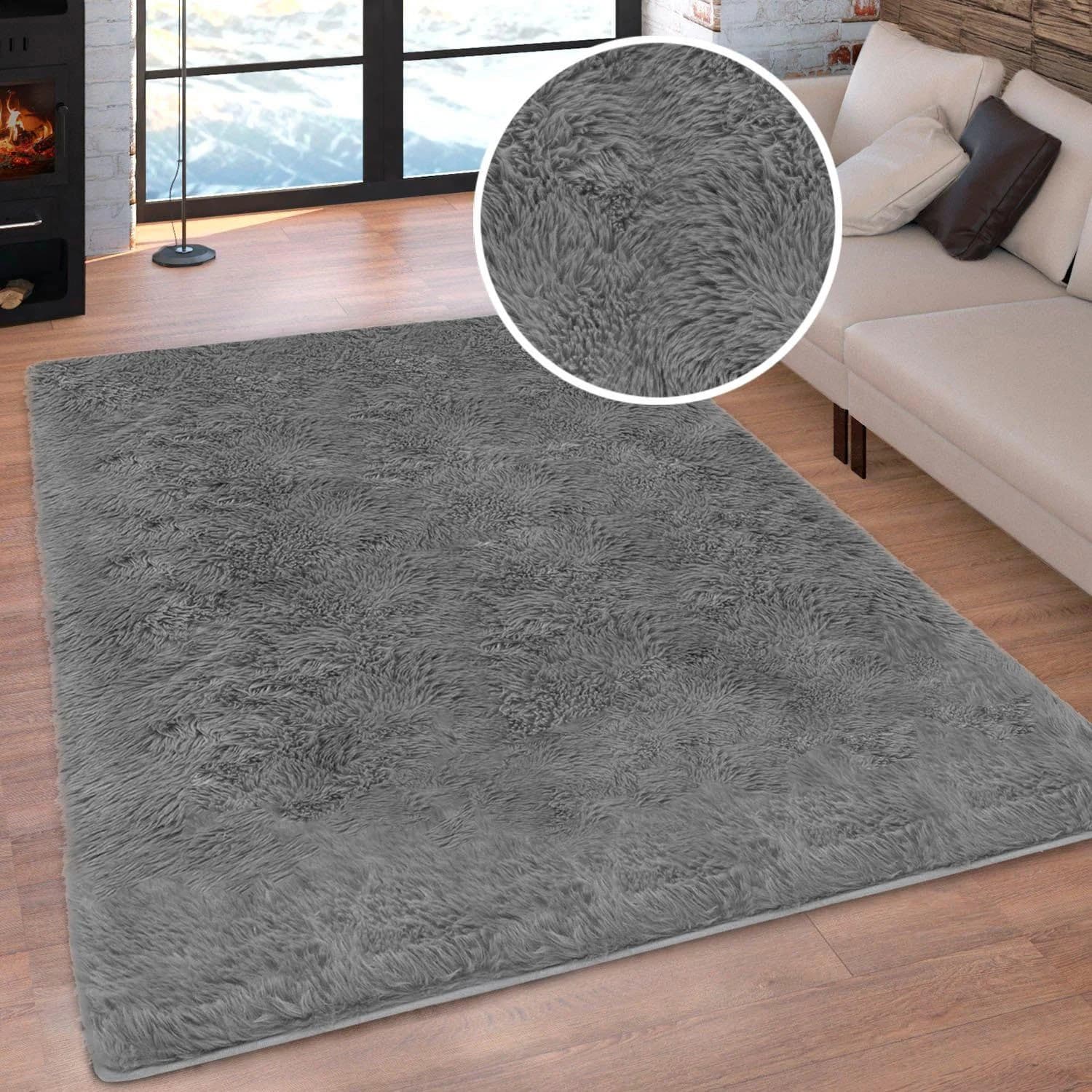 Hochflor-Teppich MY HOME Silky besonders weich und kuschelig sehr dichte Qualität Gr. 6