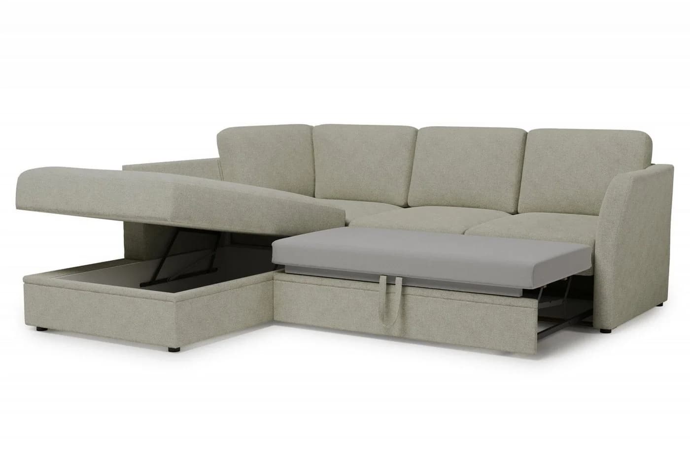 HOME AFFAIRE Ecksofa Lavars L-Form Beige mit Schlafsofa-Funktion - Bild 5