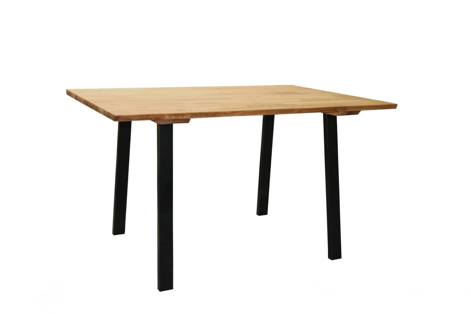 HOME AFFAIRE Esstisch Noto Eiche Natur Schwarz Massivholz