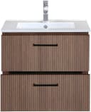 welltime Waschtisch Trento 60 cm mit Keramikbecken und 2 Schubladen Bild 5