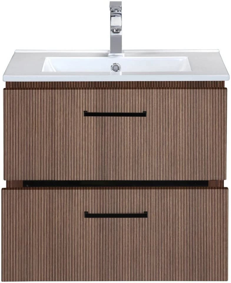welltime Waschtisch Trento 60 cm mit Keramikbecken und 2 Schubladen - Bild 5