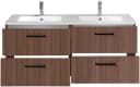 WELLTIME Trento Doppelwaschtisch Cannello-Eiche 120cm Bild 3