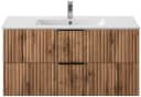 welltime Waschtisch Trento 100 cm mit Keramikbecken und 2 Schubladen Bild 2