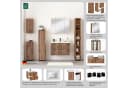 welltime Waschtisch Trento 100 cm mit Keramikbecken und 2 Schubladen Bild 4