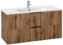 welltime Waschtisch Trento 100 cm mit Keramikbecken und 2 Schubladen Bild 5