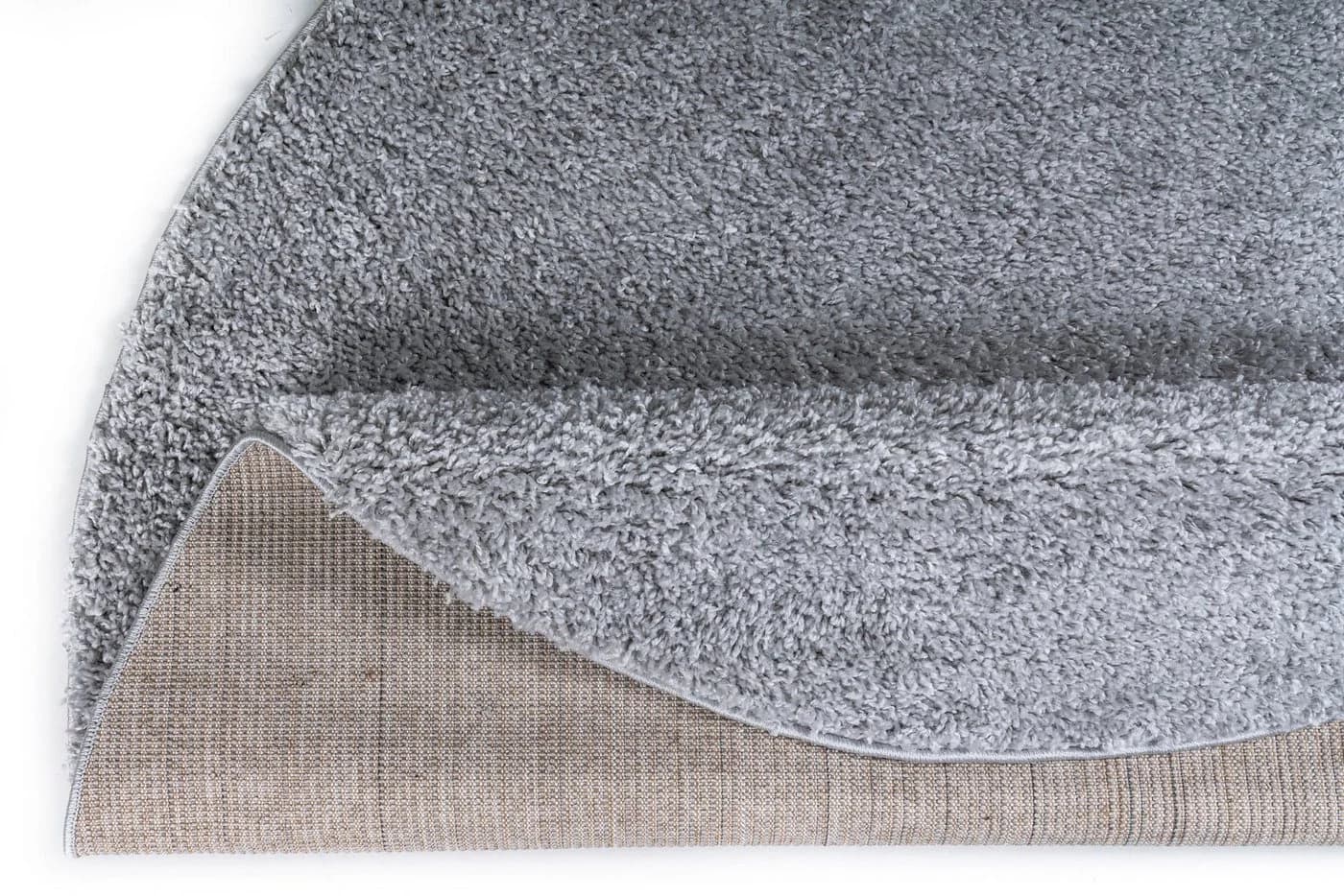 OTTO HOME Shaggy 30 Teppich Rund Hellgrau Hochflor - Bild 4