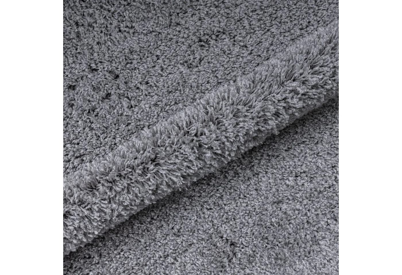 OTTO HOME Shaggy 30 Teppich Rund Hellgrau Hochflor - Bild 5