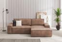 HOME AFFAIRE Ecksofa Sherwood L-Form Cognac mit Schlaffunktion Bild 2