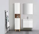 WELLTIME Lund Waschtisch mit Becken 61cm Weiß Eiche Bild 1
