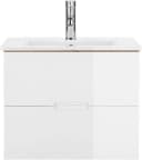 WELLTIME Lund Waschtisch mit Becken 61cm Weiß Eiche Bild 2