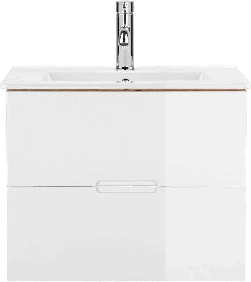 WELLTIME Lund Waschtisch mit Becken 61cm Weiß Eiche - Bild 2