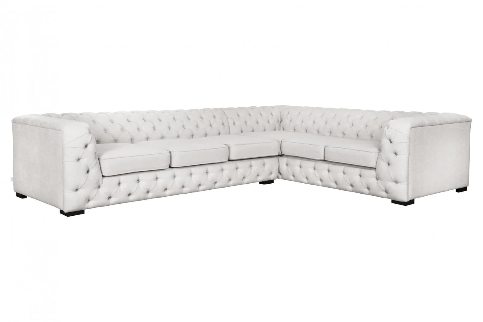 Home Affaire Chesterfield-Sofa KALINA L-Form Beige