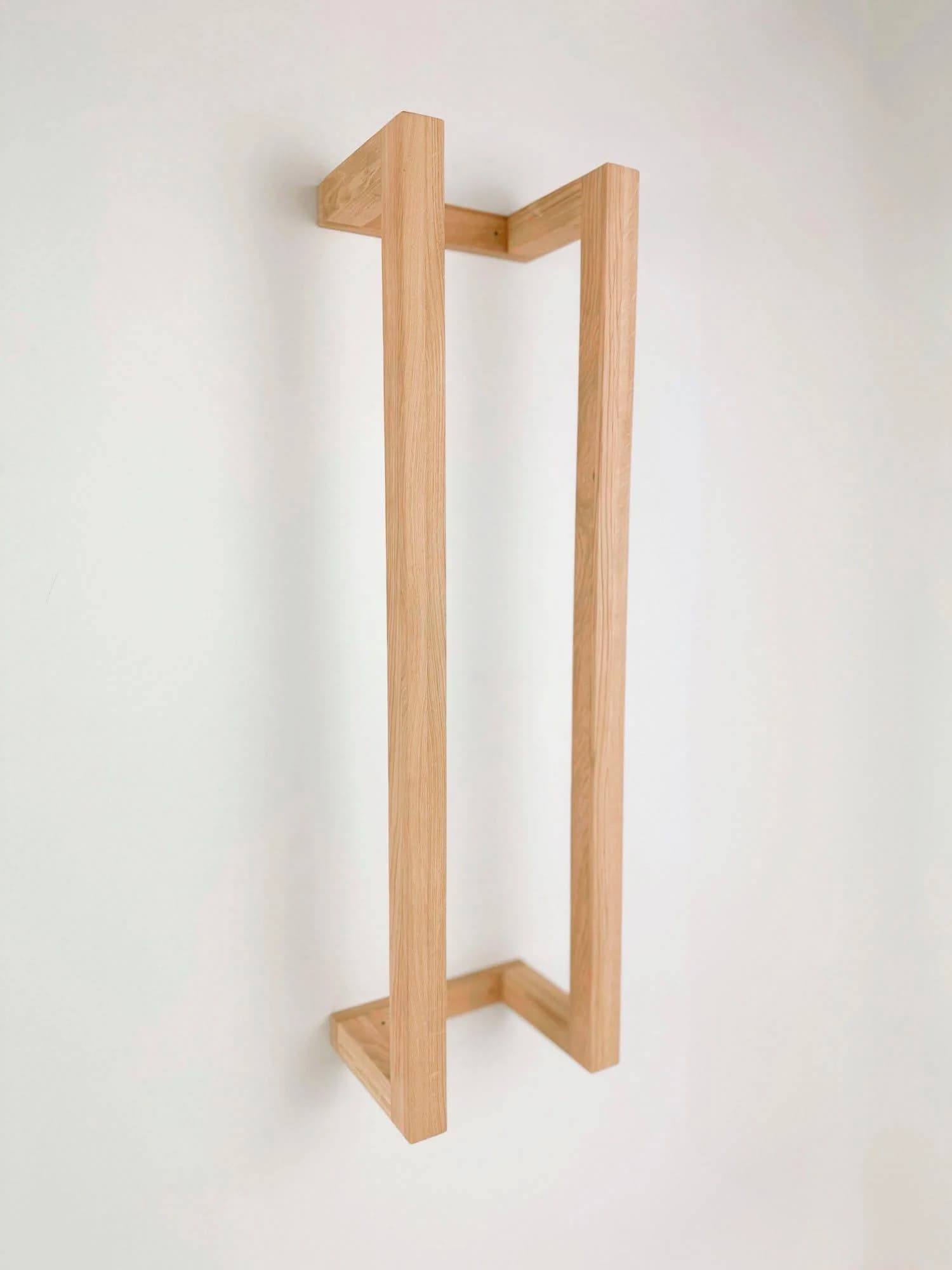 Andas Regal Bensberg Beige Natur Massivholz Eiche Wandmontage
