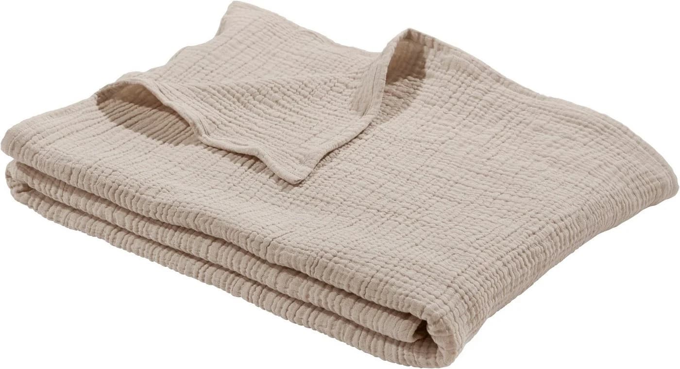 Wohndecke HEVIN Taupe Baumwolle LeGer Home by Lena Gercke - Bild 2