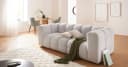 LEGER HOME Wohndecke HEVIN Olivgrün Baumwolle Crinkle Bild 1