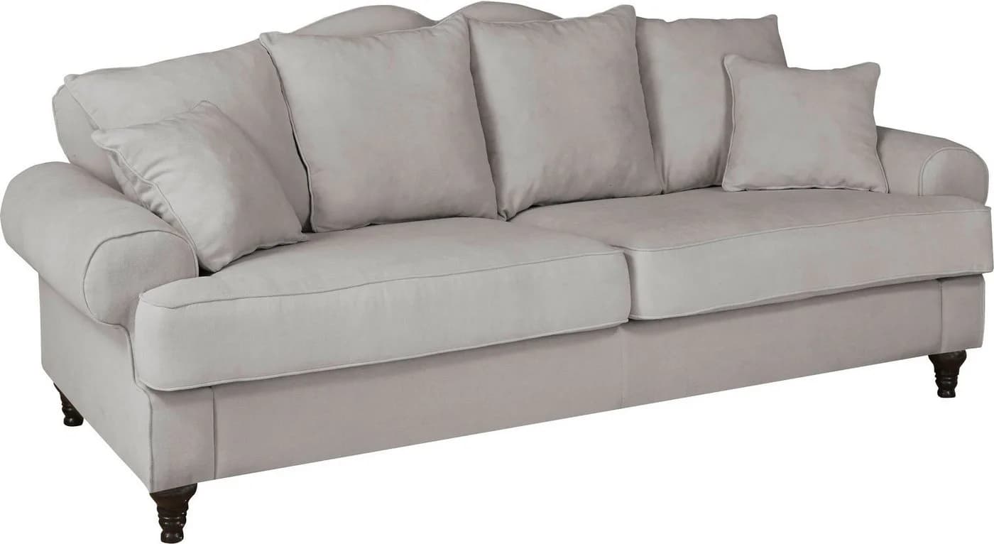 HOME AFFAIRE WESTMINSTER 3,5-Sitzer Sofa Grau Microfaser - Bild 4