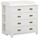 OTTO HOME Wickelkommode Aimo Landhausstil Weiß mit Messinggriffen Bild 2