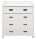 OTTO HOME Wickelkommode Aimo Landhausstil Weiß mit Messinggriffen Bild 4