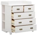OTTO HOME Wickelkommode Aimo Landhausstil Weiß mit Messinggriffen Bild 5