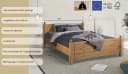 OTTO home Massivholzbett Mila FSC-zertifiziert Kiefer Inklusive Lattenrost Bild 3