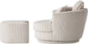 HOME AFFAIRE Drehsessel MAISIE Beige mit Hocker und Kissen Bild 5