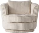 HOME AFFAIRE Drehsessel MAISIE Beige MEGA CORD 360 Grad Bild 1
