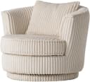 HOME AFFAIRE Drehsessel MAISIE Beige MEGA CORD 360 Grad Bild 3