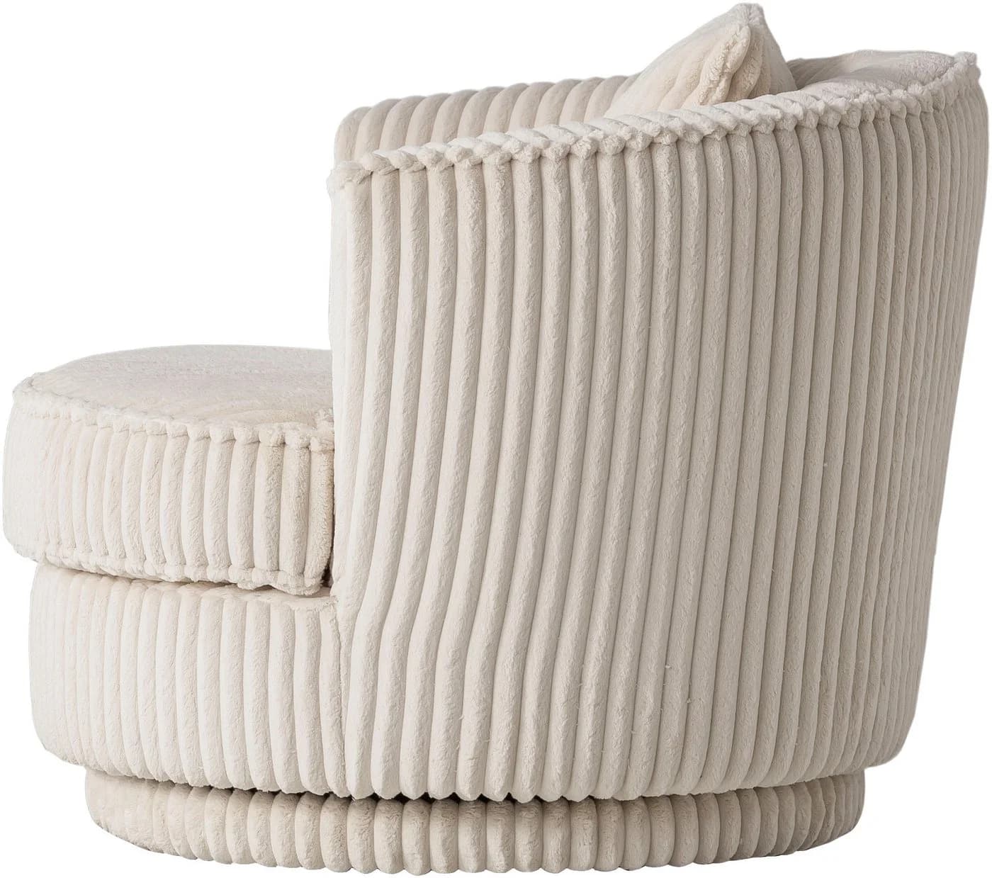 HOME AFFAIRE Drehsessel MAISIE Beige MEGA CORD 360 Grad - Bild 5