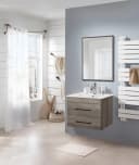 WELLTIME Florenz Waschtisch Grau mit Keramikwaschbecken Bild 1