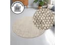 OTTO HOME Wollteppich Wolly Beige Handgewebt Rund Bild 2