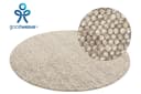 OTTO HOME Wollteppich Wolly Beige Handgewebt Rund Bild 3