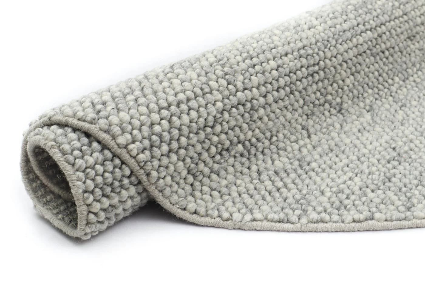 OTTO home Wollteppich Wolly Rund Beige Handgewebt - Bild 5