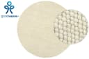 OTTO HOME Wollteppich Wolly Beige Handgewebt Rund 120cm Bild 1